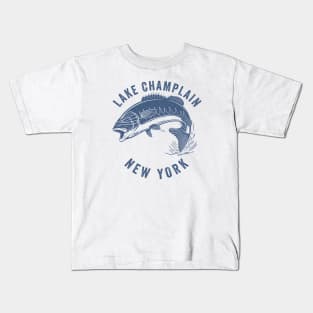 Lake Champlain Bass Fishing Kids T-Shirt